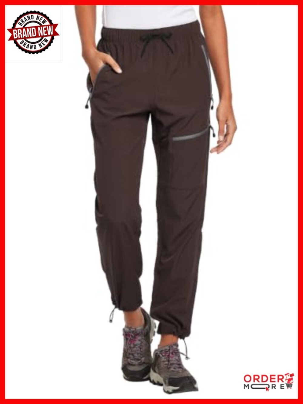 Women's Petite Hiking Pants Quick Dry Water Resistant Cargo UPF 50+
